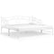 vidaXL Pull-out Sofa Bed Frame without Mattress White Metal 90x200 cm