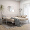 vidaXL Pull-out Sofa Bed Frame without Mattress White Metal 90x200 cm