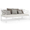 vidaXL Pull-out Sofa Bed Frame without Mattress White Metal 90x200 cm