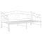 vidaXL Pull-out Sofa Bed Frame without Mattress White Metal 90x200 cm