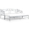 vidaXL Pull-out Sofa Bed Frame without Mattress Grey Metal 90x200 cm