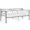 vidaXL Sofa Bed Frame without Mattress Black Metal 90x200 cm