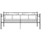 vidaXL Sofa Bed Frame without Mattress Black Metal 90x200 cm