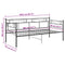 vidaXL Sofa Bed Frame without Mattress Black Metal 90x200 cm