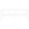 vidaXL Sofa Bed Frame without Mattress White Metal 90x200 cm