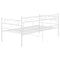vidaXL Sofa Bed Frame without Mattress White Metal 90x200 cm
