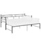 vidaXL Pull-out Sofa Bed Frame without Mattress Black Metal 90x200 cm