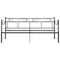vidaXL Pull-out Sofa Bed Frame without Mattress Black Metal 90x200 cm