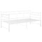 vidaXL Pull-out Sofa Bed Frame without Mattress White Metal 90x200 cm