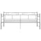 vidaXL Pull-out Sofa Bed Frame without Mattress Grey Metal 90x200 cm
