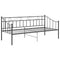 vidaXL Sofa Bed Frame without Mattress Black Metal 90x200 cm