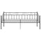 vidaXL Sofa Bed Frame without Mattress Black Metal 90x200 cm