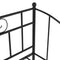 vidaXL Sofa Bed Frame without Mattress Black Metal 90x200 cm