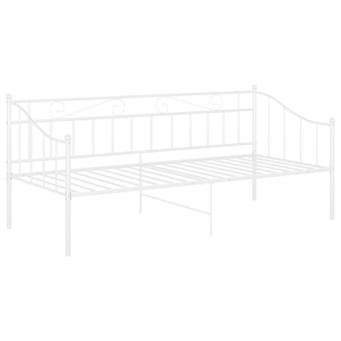 vidaXL Sofa Bed Frame without Mattress White Metal 90x200 cm