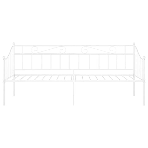 vidaXL Sofa Bed Frame without Mattress White Metal 90x200 cm