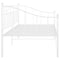 vidaXL Sofa Bed Frame without Mattress White Metal 90x200 cm