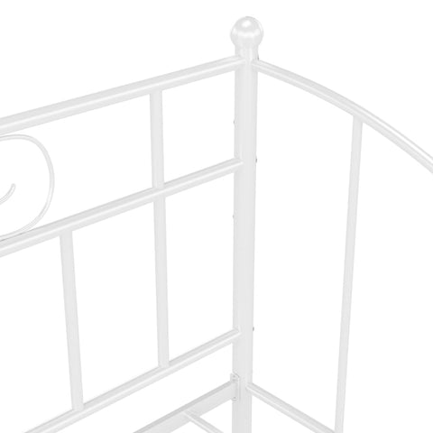 vidaXL Sofa Bed Frame without Mattress White Metal 90x200 cm