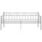vidaXL Sofa Bed Frame without Mattress Grey Metal 90x200 cm