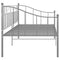 vidaXL Sofa Bed Frame without Mattress Grey Metal 90x200 cm