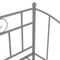 vidaXL Sofa Bed Frame without Mattress Grey Metal 90x200 cm