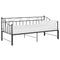 vidaXL Pull-out Sofa Bed Frame without Mattress Black Metal 90x200 cm