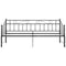 vidaXL Pull-out Sofa Bed Frame without Mattress Black Metal 90x200 cm