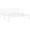 vidaXL Pull-out Sofa Bed Frame without Mattress White Metal 90x200 cm