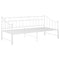 vidaXL Pull-out Sofa Bed Frame without Mattress White Metal 90x200 cm