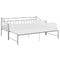 vidaXL Pull-out Sofa Bed Frame without Mattress Grey Metal 90x200 cm