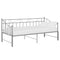 vidaXL Pull-out Sofa Bed Frame without Mattress Grey Metal 90x200 cm