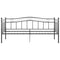 vidaXL Sofa Bed Frame without Mattress Black Metal 90x200 cm