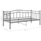 vidaXL Sofa Bed Frame without Mattress Black Metal 90x200 cm