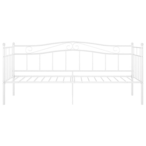 vidaXL Sofa Bed Frame without Mattress White Metal 90x200 cm