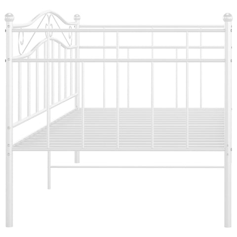 vidaXL Sofa Bed Frame without Mattress White Metal 90x200 cm