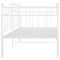 vidaXL Sofa Bed Frame without Mattress White Metal 90x200 cm