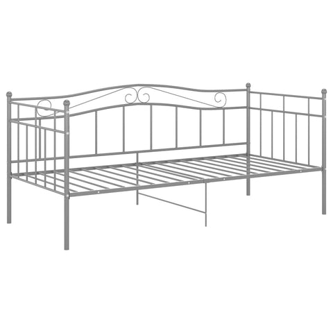 vidaXL Sofa Bed Frame without Mattress Grey Metal 90x200 cm