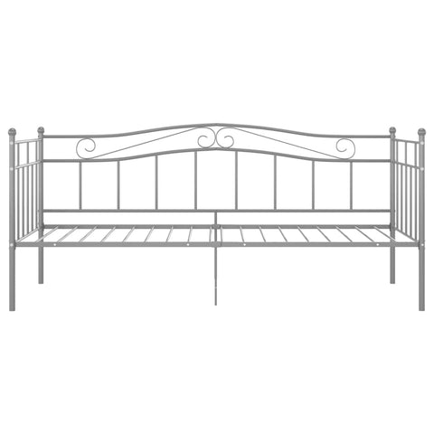 vidaXL Sofa Bed Frame without Mattress Grey Metal 90x200 cm