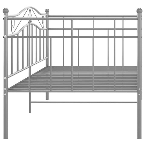 vidaXL Sofa Bed Frame without Mattress Grey Metal 90x200 cm