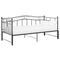 vidaXL Pull-out Sofa Bed Frame without Mattress Black Metal 90x200 cm