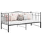 vidaXL Pull-out Sofa Bed Frame without Mattress Black Metal 90x200 cm