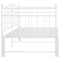 vidaXL Pull-out Sofa Bed Frame without Mattress White Metal 90x200 cm