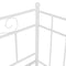 vidaXL Pull-out Sofa Bed Frame without Mattress White Metal 90x200 cm
