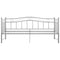 vidaXL Pull-out Sofa Bed Frame without Mattress Grey Metal 90x200 cm