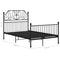 vidaXL Bed Frame without Mattress Black Metal 120x200 cm