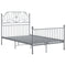 vidaXL Bed Frame without Mattress Grey Metal 120x200 cm