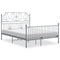 vidaXL Bed Frame without Mattress Grey Metal 140x200 cm