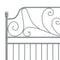 vidaXL Bed Frame without Mattress Grey Metal 140x200 cm
