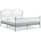 vidaXL Bed Frame without Mattress Grey Metal 180x200 cm Super King