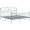 vidaXL Bed Frame without Mattress Grey Metal 180x200 cm Super King