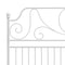 vidaXL Bed Frame without Mattress White Metal 200x200 cm